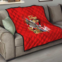 Tuskegee Red Tails Airmen Quilt WWII Fighter Pilot Legacy - Wonder Print Shop