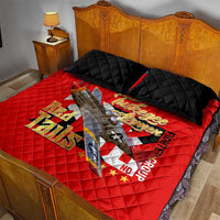 Tuskegee Red Tails Airmen Quilt Bed Set WWII Fighter Pilot Legacy - Wonder Print Shop