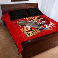 Tuskegee Red Tails Airmen Quilt Bed Set WWII Fighter Pilot Legacy - Wonder Print Shop