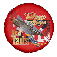 Tuskegee Red Tails Airmen Spare Tire Cover WWII Fighter Pilot Legacy - Wonder Print Shop