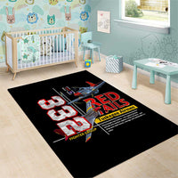 Red Tails Spitfire Tuskegee Airmen Area Rug 332nd Fighter Group WWII Legacy Tribute - Wonder Print Shop
