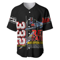 Red Tails Spitfire Tuskegee Airmen Baseball Jersey 332nd Fighter Group WWII Legacy Tribute - Wonder Print Shop