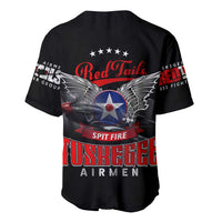 Red Tails Spitfire Tuskegee Airmen Baseball Jersey 332nd Fighter Group WWII Legacy Tribute - Wonder Print Shop