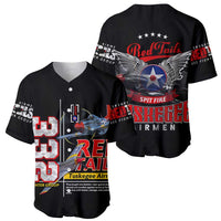 Red Tails Spitfire Tuskegee Airmen Baseball Jersey 332nd Fighter Group WWII Legacy Tribute - Wonder Print Shop