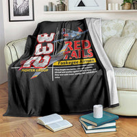 Red Tails Spitfire Tuskegee Airmen Blanket 332nd Fighter Group WWII Legacy Tribute - Wonder Print Shop