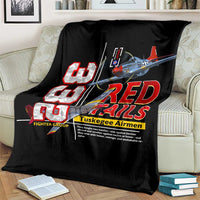 Red Tails Spitfire Tuskegee Airmen Blanket 332nd Fighter Group WWII Legacy Tribute - Wonder Print Shop