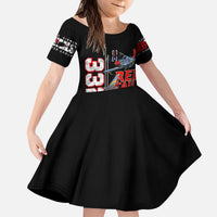 Red Tails Spitfire Tuskegee Airmen Kid Short Sleeve Dress 332nd Fighter Group WWII Legacy Tribute - Wonder Print Shop