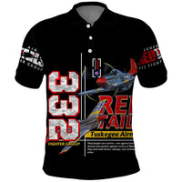 Red Tails Spitfire Tuskegee Airmen Polo Shirt 332nd Fighter Group WWII Legacy Tribute - Wonder Print Shop