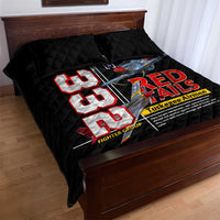 Red Tails Spitfire Tuskegee Airmen Quilt Bed Set 332nd Fighter Group WWII Legacy Tribute - Wonder Print Shop