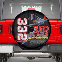 Red Tails Spitfire Tuskegee Airmen Spare Tire Cover 332nd Fighter Group WWII Legacy Tribute - Wonder Print Shop