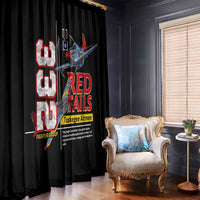 Red Tails Spitfire Tuskegee Airmen Window Curtain 332nd Fighter Group WWII Legacy Tribute - Wonder Print Shop