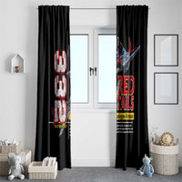 Red Tails Spitfire Tuskegee Airmen Window Curtain 332nd Fighter Group WWII Legacy Tribute - Wonder Print Shop