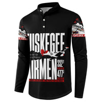 Wings of Honor Tuskegee Airmen Button Sweatshirt 332nd 477th Fighter Group Tribute - Wonder Print Shop