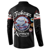 Wings of Honor Tuskegee Airmen Button Sweatshirt 332nd 477th Fighter Group Tribute - Wonder Print Shop