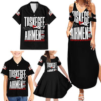 Wings of Honor Tuskegee Airmen Family Matching Summer Maxi Dress and Hawaiian Shirt 332nd 477th Fighter Group Tribute - Wonder Print Shop