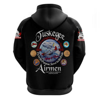 Wings of Honor Tuskegee Airmen Hoodie 332nd 477th Fighter Group Tribute - Wonder Print Shop