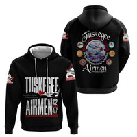 Wings of Honor Tuskegee Airmen Hoodie 332nd 477th Fighter Group Tribute - Wonder Print Shop