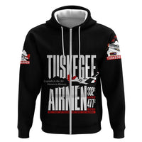 Wings of Honor Tuskegee Airmen Hoodie 332nd 477th Fighter Group Tribute - Wonder Print Shop