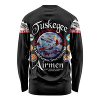 Wings of Honor Tuskegee Airmen Long Sleeve Shirt 332nd 477th Fighter Group Tribute - Wonder Print Shop
