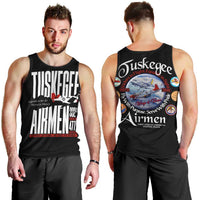 Wings of Honor Tuskegee Airmen Men Tank Top 332nd 477th Fighter Group Tribute - Wonder Print Shop