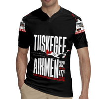 Wings of Honor Tuskegee Airmen Rugby Jersey 332nd 477th Fighter Group Tribute - Wonder Print Shop
