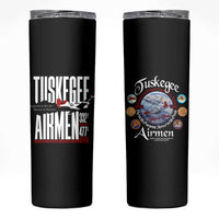 Wings of Honor Tuskegee Airmen Skinny Tumbler 332nd 477th Fighter Group Tribute - Wonder Print Shop