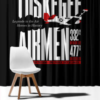 Wings of Honor Tuskegee Airmen Window Curtain 332nd 477th Fighter Group Tribute - Wonder Print Shop