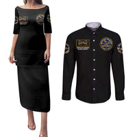 Buffalo Soldiers 1866-1944 Couples Matching Puletasi and Long Sleeve Button Shirt American Black Heros Legacy - Wonder Print Shop