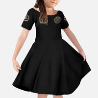 Buffalo Soldiers 1866-1944 Family Matching Off The Shoulder Long Sleeve Dress and Hawaiian Shirt American Black Heros Legacy - Wonder Print Shop