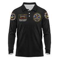 Buffalo Soldiers 1866-1944 Long Sleeve Polo Shirt American Black Heros Legacy - Wonder Print Shop