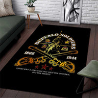 Buffalo Soldiers Strength Honor Legacy Area Rug African-American Cavalry Tribute - Wonder Print Shop