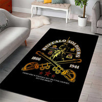 Buffalo Soldiers Strength Honor Legacy Area Rug African-American Cavalry Tribute - Wonder Print Shop