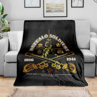 Buffalo Soldiers Strength Honor Legacy Blanket African-American Cavalry Tribute - Wonder Print Shop
