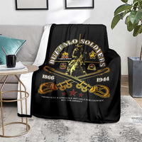 Buffalo Soldiers Strength Honor Legacy Blanket African-American Cavalry Tribute - Wonder Print Shop