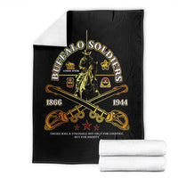Buffalo Soldiers Strength Honor Legacy Blanket African-American Cavalry Tribute - Wonder Print Shop