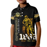 Buffalo Soldiers Strength Honor Legacy Kid Polo Shirt African-American Cavalry Tribute - Wonder Print Shop