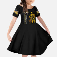 Buffalo Soldiers Strength Honor Legacy Kid Short Sleeve Dress African-American Cavalry Tribute - Wonder Print Shop