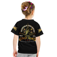 Buffalo Soldiers Strength Honor Legacy Kid T Shirt African-American Cavalry Tribute - Wonder Print Shop