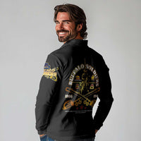 Buffalo Soldiers Strength Honor Legacy Long Sleeve Polo Shirt African-American Cavalry Tribute - Wonder Print Shop