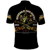 Buffalo Soldiers Strength Honor Legacy Polo Shirt African-American Cavalry Tribute - Wonder Print Shop
