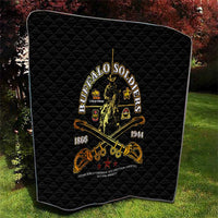 Buffalo Soldiers Strength Honor Legacy Quilt African-American Cavalry Tribute - Wonder Print Shop