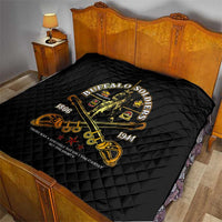 Buffalo Soldiers Strength Honor Legacy Quilt African-American Cavalry Tribute - Wonder Print Shop