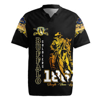 Buffalo Soldiers Strength Honor Legacy Rugby Jersey African-American Cavalry Tribute - Wonder Print Shop