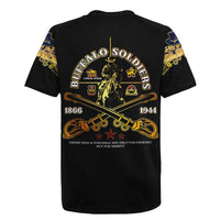 Buffalo Soldiers Strength Honor Legacy Rugby Jersey African-American Cavalry Tribute - Wonder Print Shop