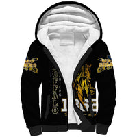 Buffalo Soldiers Strength Honor Legacy Sherpa Hoodie African-American Cavalry Tribute - Wonder Print Shop
