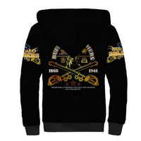 Buffalo Soldiers Strength Honor Legacy Sherpa Hoodie African-American Cavalry Tribute - Wonder Print Shop
