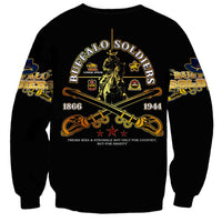 Buffalo Soldiers Strength Honor Legacy Sweatshirt African-American Cavalry Tribute - Wonder Print Shop