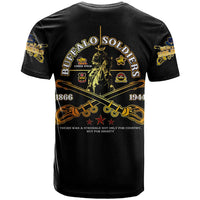 Buffalo Soldiers Strength Honor Legacy T Shirt African-American Cavalry Tribute - Wonder Print Shop
