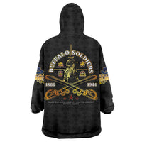 Buffalo Soldiers Strength Honor Legacy Wearable Blanket Hoodie African-American Cavalry Tribute - Wonder Print Shop