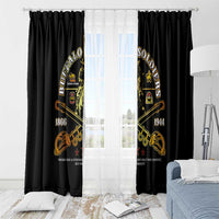 Buffalo Soldiers Strength Honor Legacy Window Curtain African-American Cavalry Tribute - Wonder Print Shop